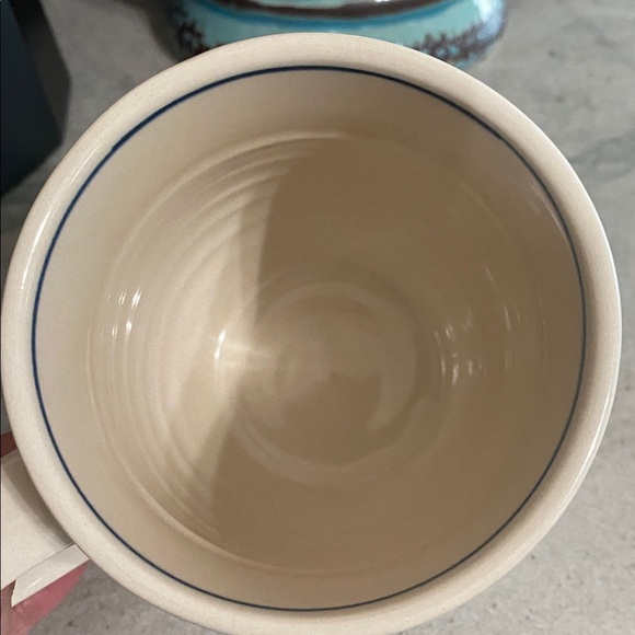 Anthropologie Molly Hatch Llama Mug Blue & off white - Picture 4 of 9